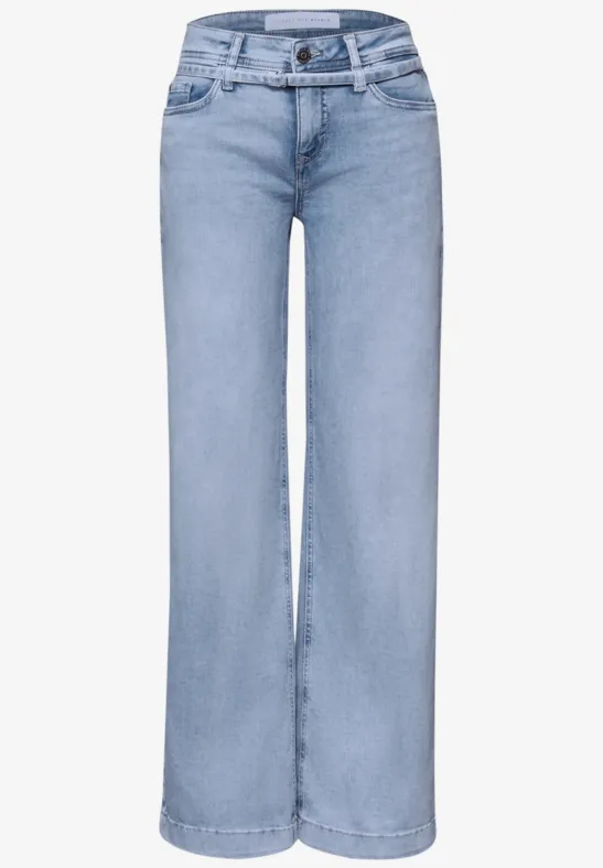 Wide Legs Jeans Light Blue Wash