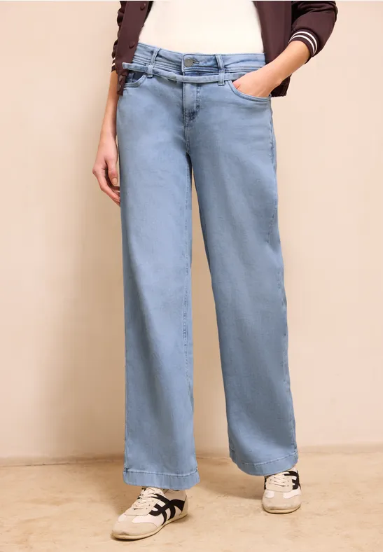 Wide Legs Jeans Light Blue Wash