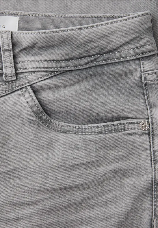 Wide Legs Jeans Light Grey Washed