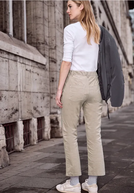 Broek met flared pijpen tilled sand