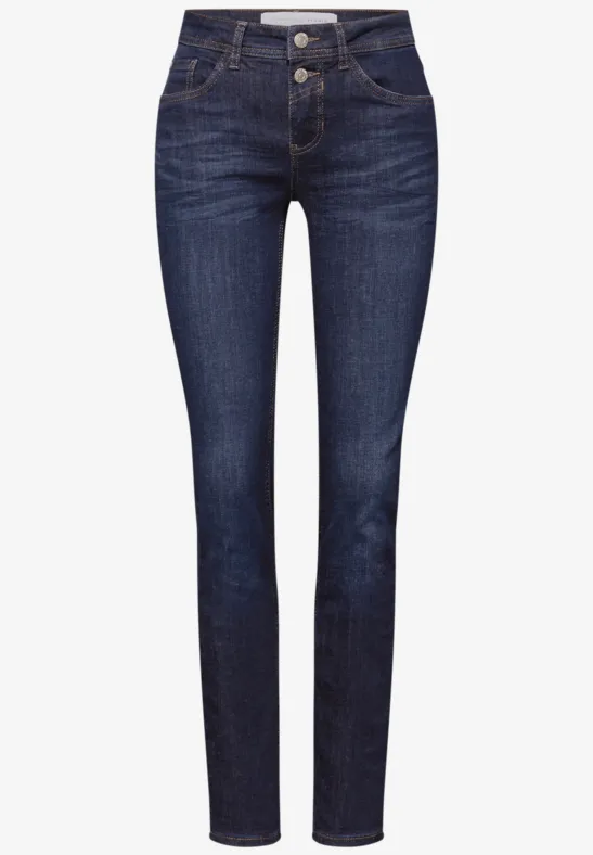Slim Leg Jeans Dark blue washed