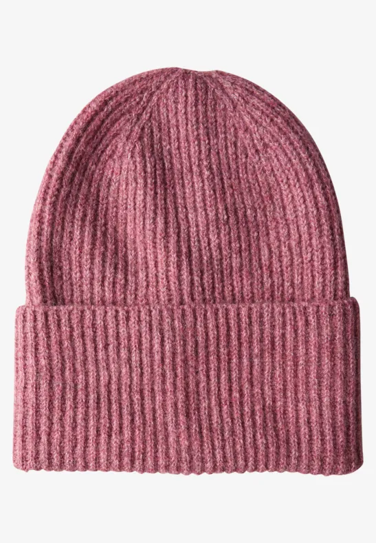 Cosy Strick Beanie dark candy pink