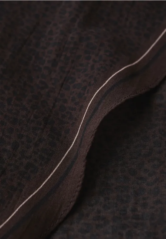 Gemustertes Bandana dark auburn brown