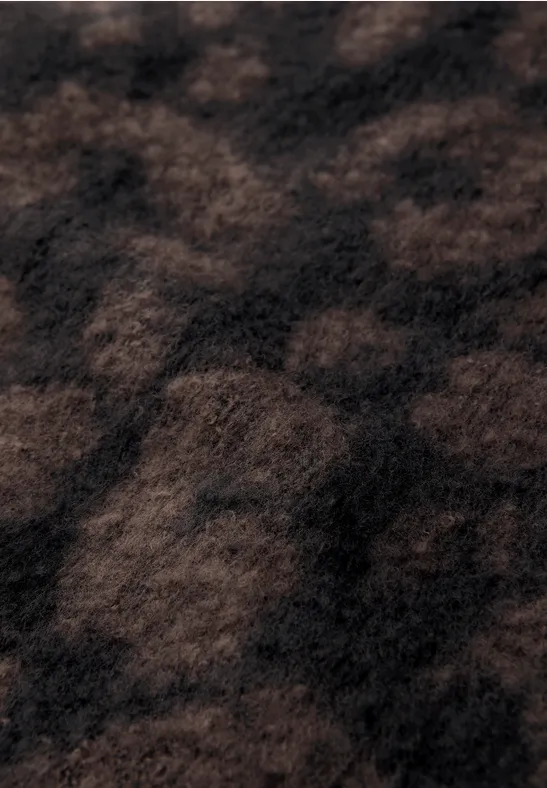 Cosy Leo Schal dark auburn brown