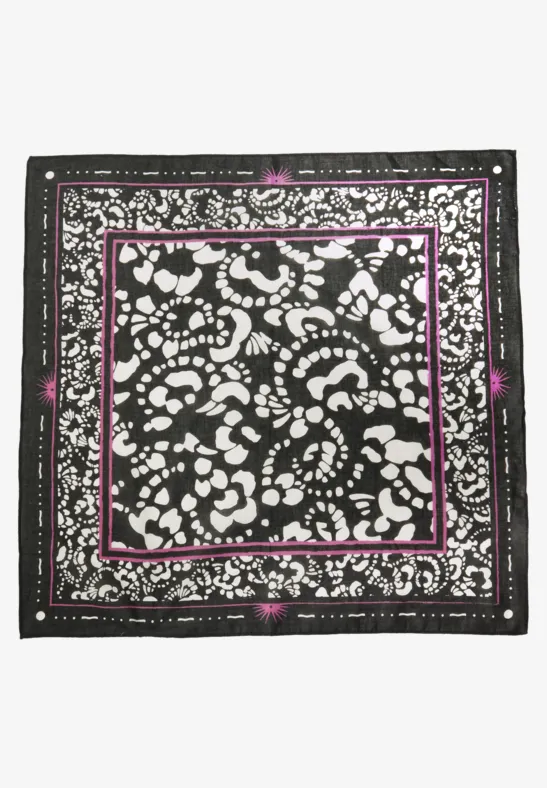Gemustertes Bandana Black