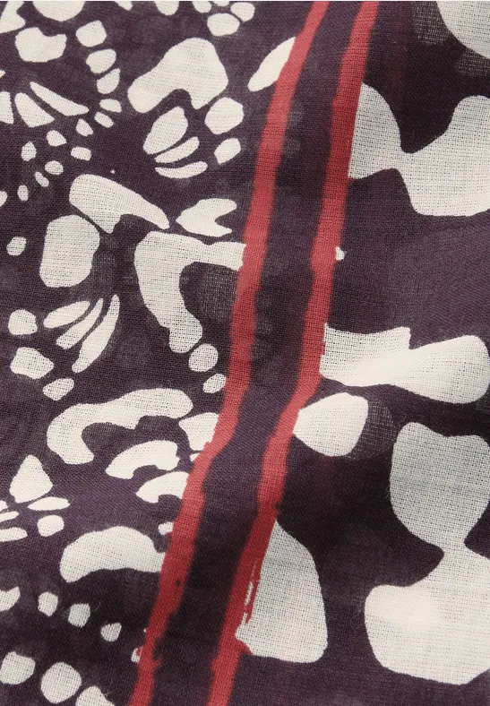 Gemustertes Bandana royal plum