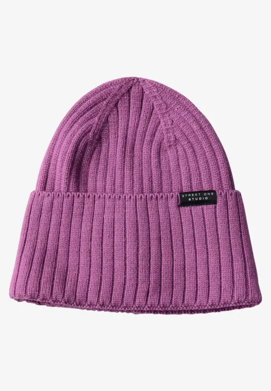 Beanie floral pink