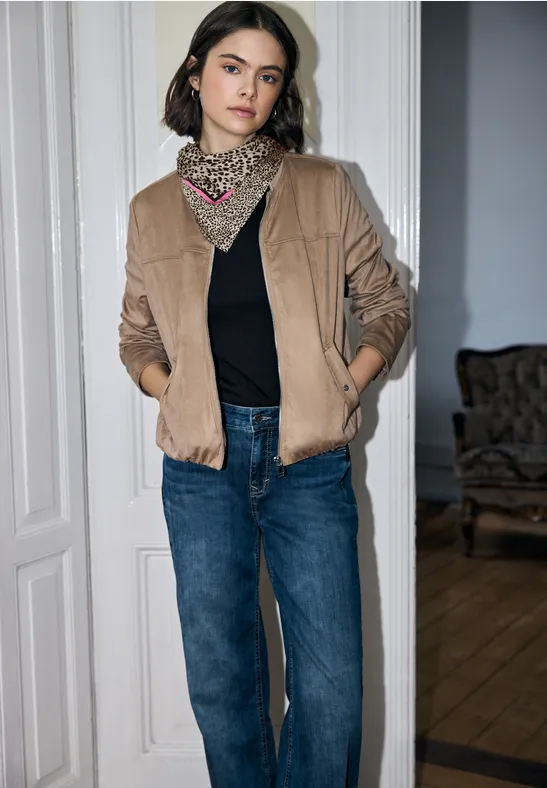 Leo satijnen bandana buffed beige