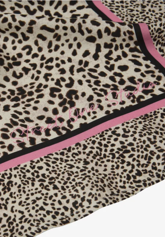 Leo satijnen bandana buffed beige