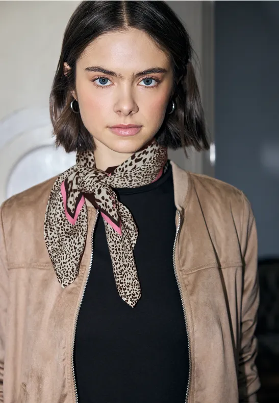 Leo satijnen bandana buffed beige