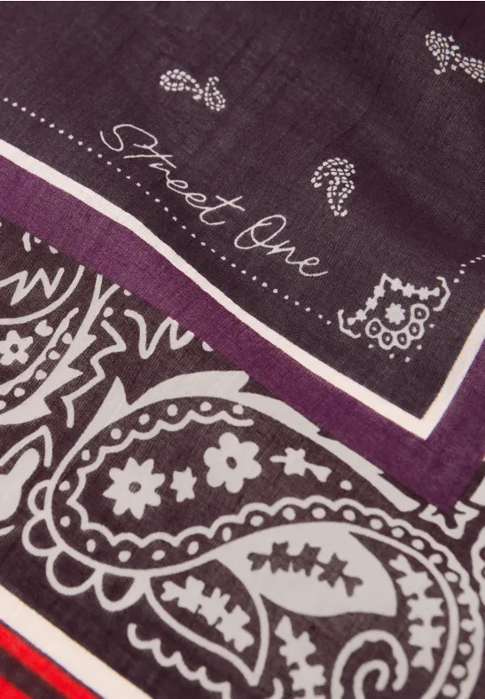 Bandana aus Baumwolle mit Print very berry