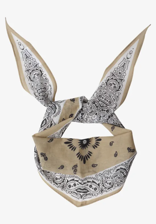 Bandana avec imprimé en forme de diamant White