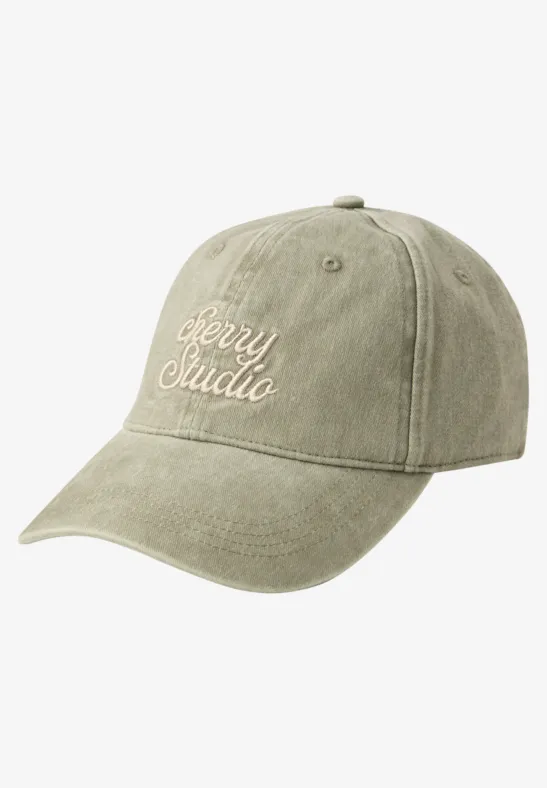 Casquette avec slogan Lichen Green