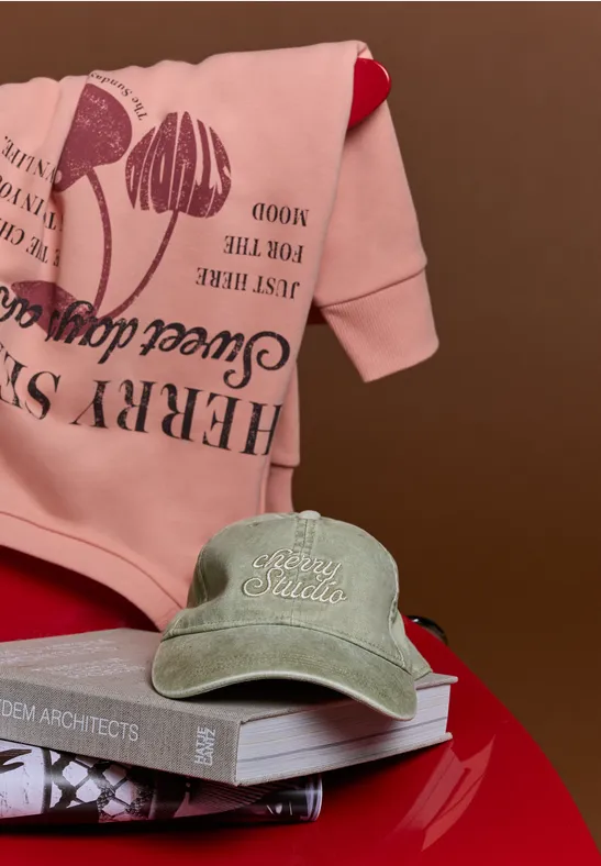 Casquette avec slogan Lichen Green