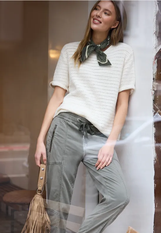 Bandana look zèbre oil green