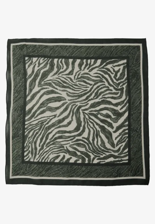 Bandana look zèbre oil green