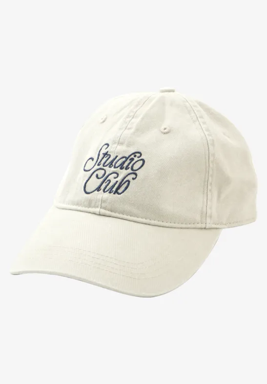 Katoenen pet met slogan clay sand