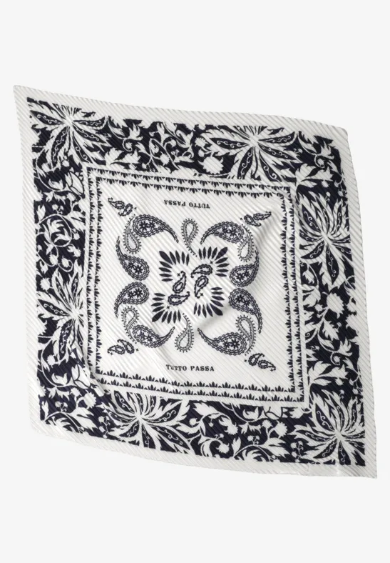 Tuch mit Print Black