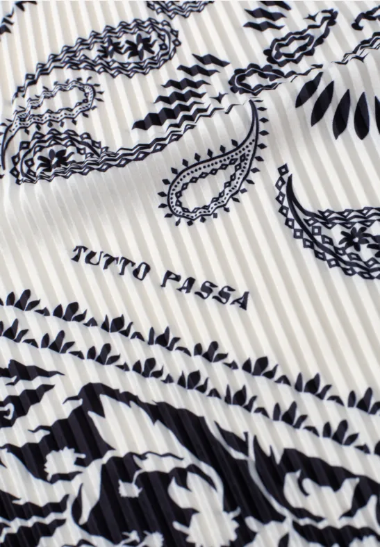 Tuch mit Print Black