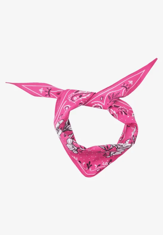 Bandana in Diamantform mit Print simply pink