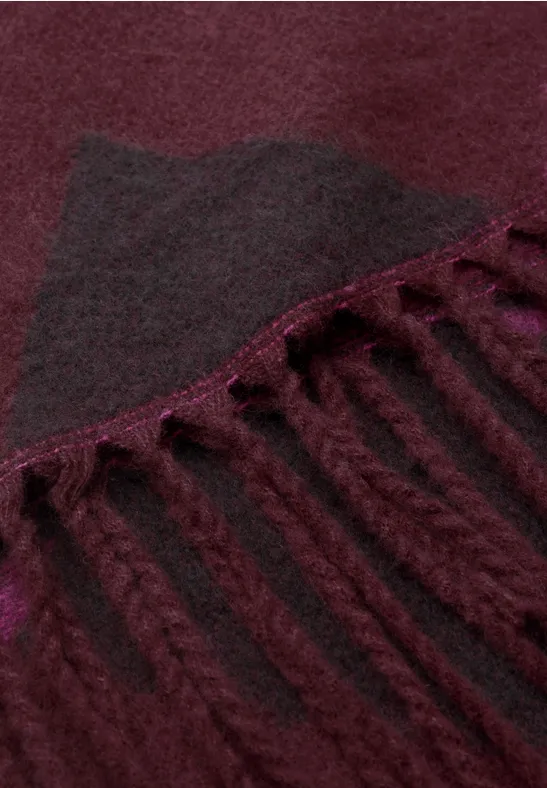 Strickschal mit Argyle-Muster light russet red