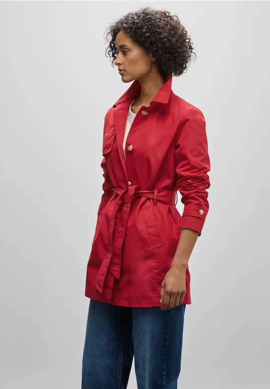 STREET-ONE Trenchcoat für Damen in Rot STREET-ONE