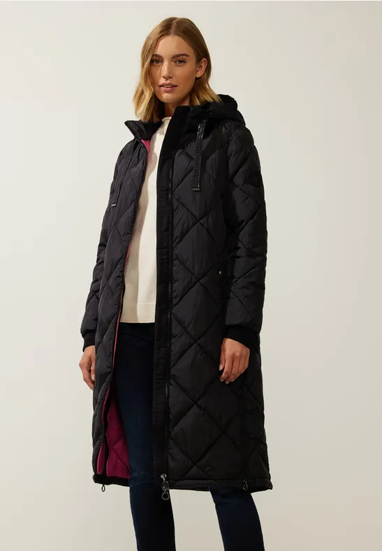 Teddy Mantel Damen Street One Mantel Grau Mit Kapuze Street One