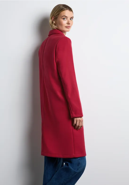 STREET-ONE Mantel mit Revers für Damen in Rot | STREET-ONE