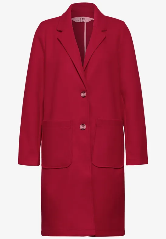 STREET-ONE Mantel mit Revers für Damen in Rot | STREET-ONE