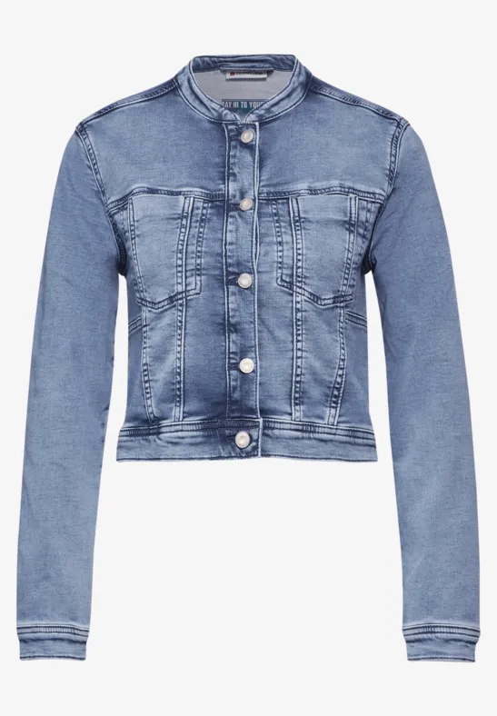 STREET-ONE Kurze Jeansjacke für Damen in Blau | STREET-ONE