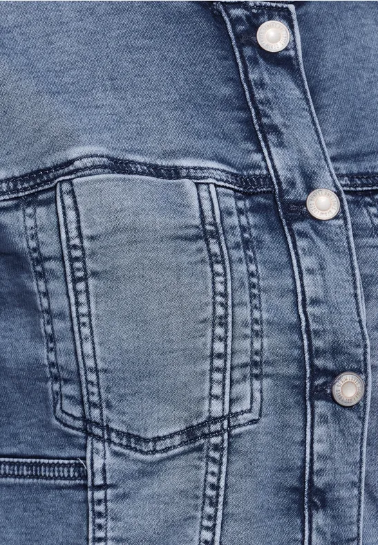 STREET-ONE Kurze Jeansjacke für Damen in Blau | STREET-ONE
