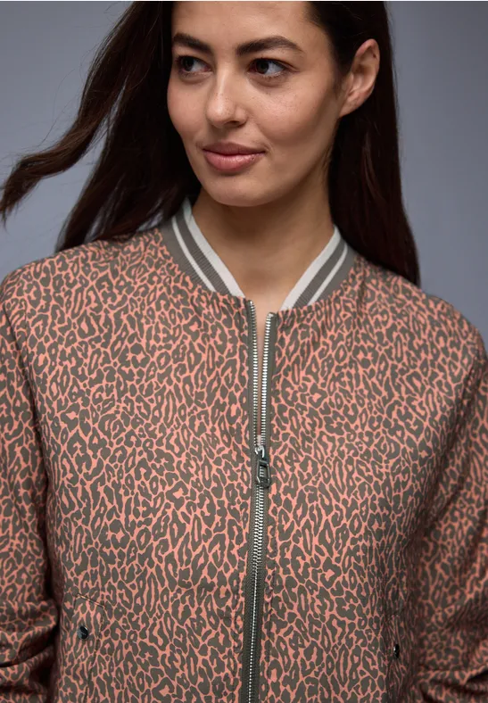 STREET ONE STUDIO Damesblouse met Leo-patroon, Creamy Brown, 42 STREET ONE STUDIO Damesblouse met Leo-patroon, Creamy Brown, 42
