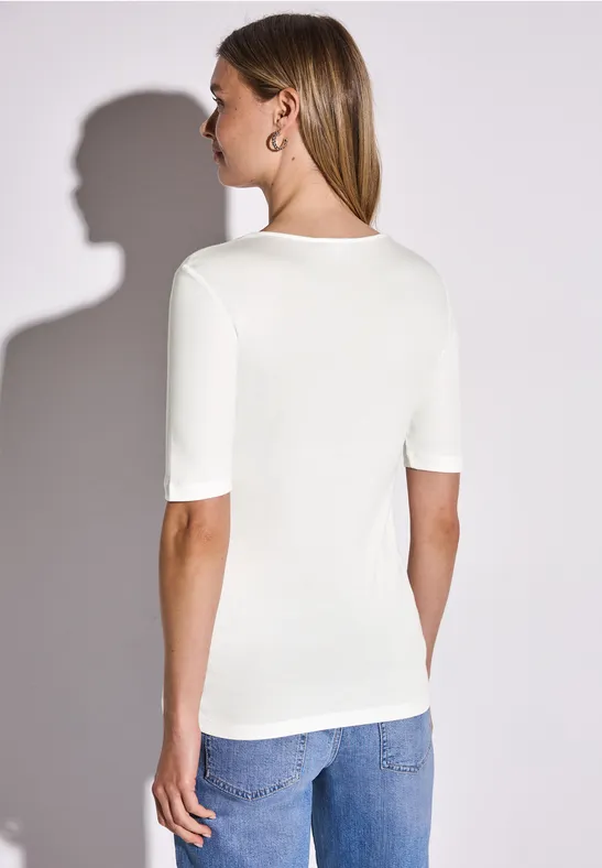WE Fashion Dames T-shirt met V-hals