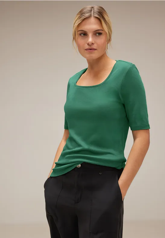 Encolure Carrée Tee Shirt Decollete Carre STREET-ONE T-shirt à