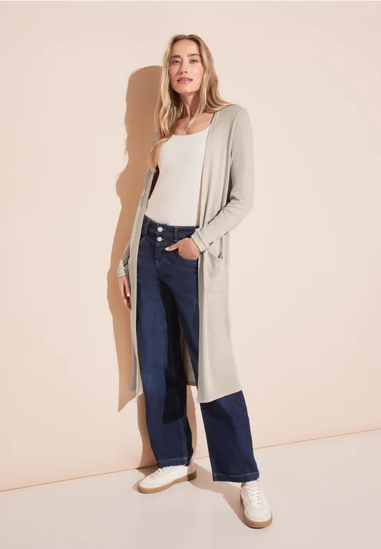 Street One Lange cardigan voor dames, Melkgroen melk., 46 Street One Lange cardigan voor dames, Melkgroen melk., 46