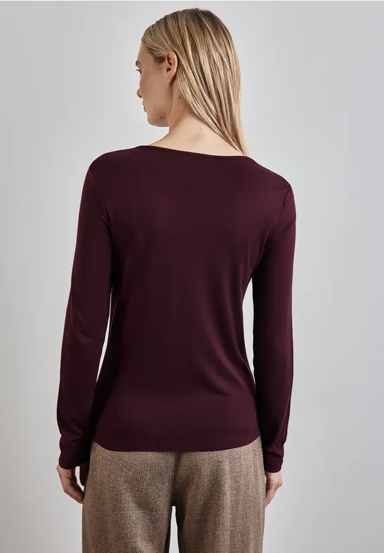 Cecil Femme Street One A322581 T-Shirt Avec Décolleté En Coeur, Rouge Mûre, 38 Femmes Dès 17,82 U20ac - Sur Tee Shirt Rouge Femme