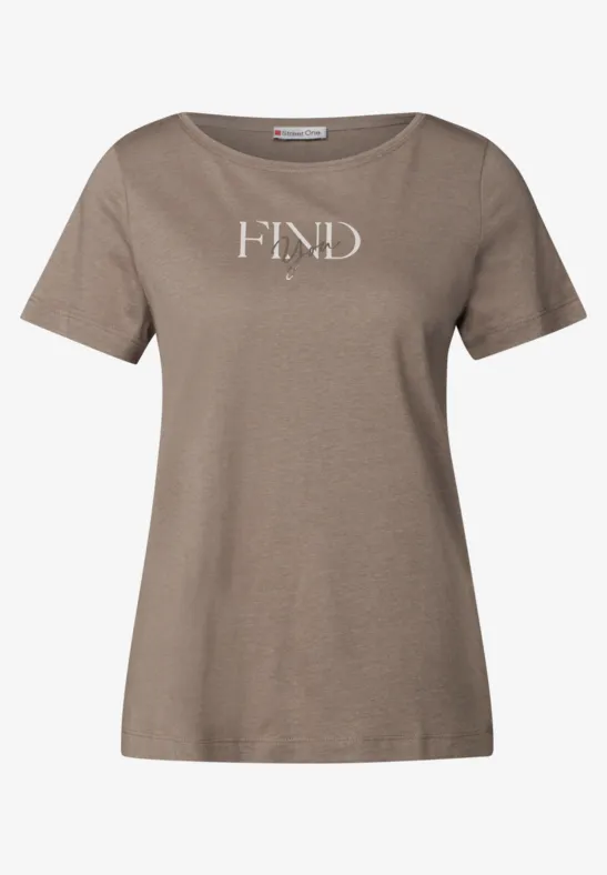 STREET-ONE Artwork Shirt für Damen in Grün | STREET-ONE