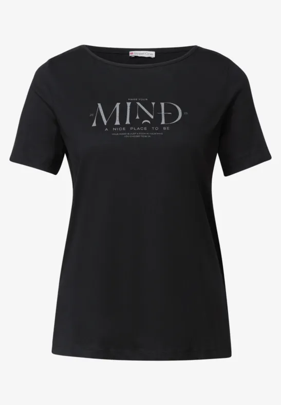 T-shirt Femme Col Roulé Street One - Manches 3/4 - Couleur Unie - Basique Et Confortable - Taille 38