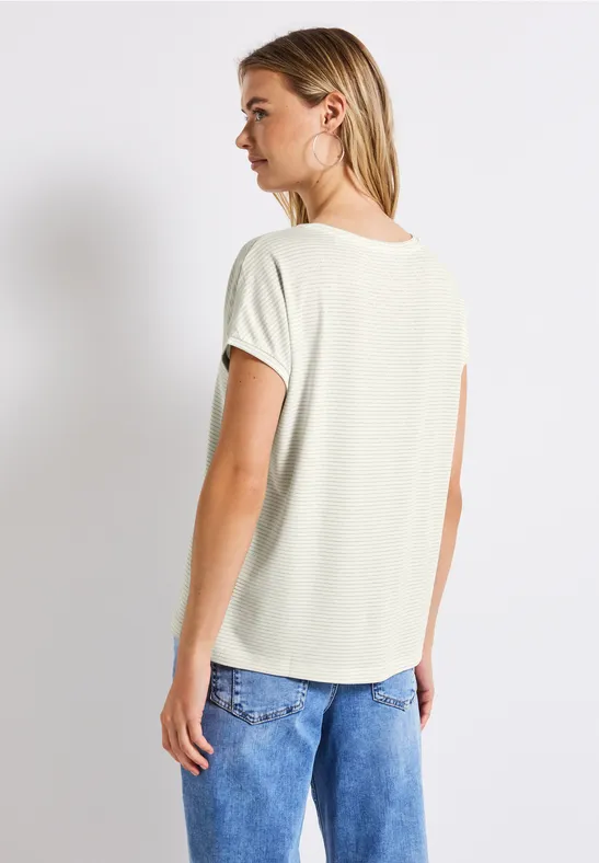 Shirt met glitterstrepen, Vintage Stone, 42