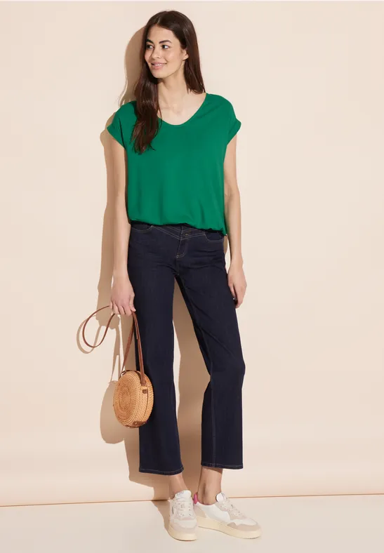 STREET-ONE Viskose Bluse für Damen in Grün - LAURENTIA | STREET-ONE
