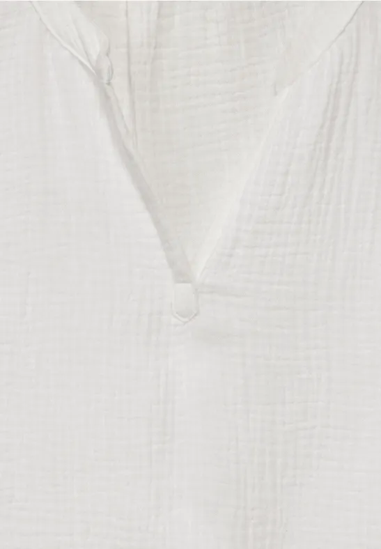 STREET-ONE Musselin Bluse für Damen in Weiß | STREET-ONE 