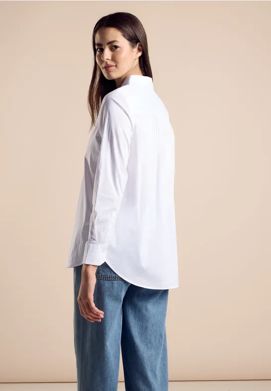 STREET-ONE Lange Bluse für Damen in Weiß | STREET-ONE