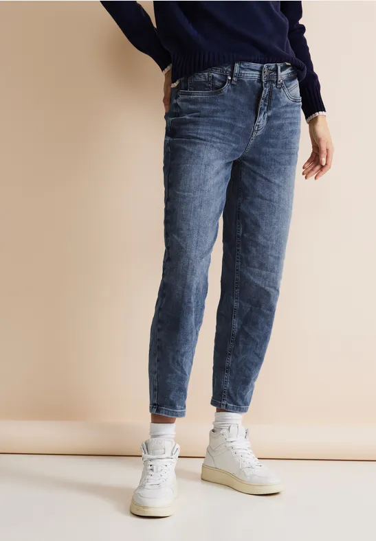 STREET-ONE Loose Fit Balloonjeans für Damen in Blau | STREET-ONE