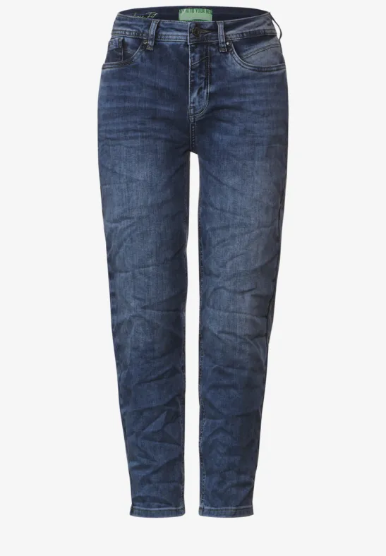 STREET-ONE Loose Fit Balloonjeans für Damen in Blau | STREET-ONE