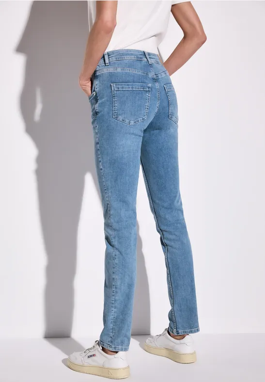 Street One dames Style Jane A377240, Mid Indigo Random Wash, 31W / 32L