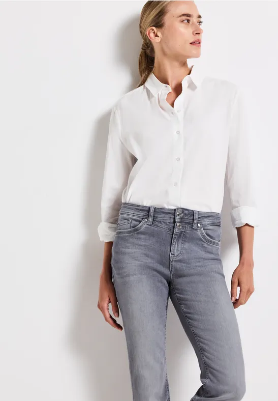 Bootcut Jeans für Damen in Grau