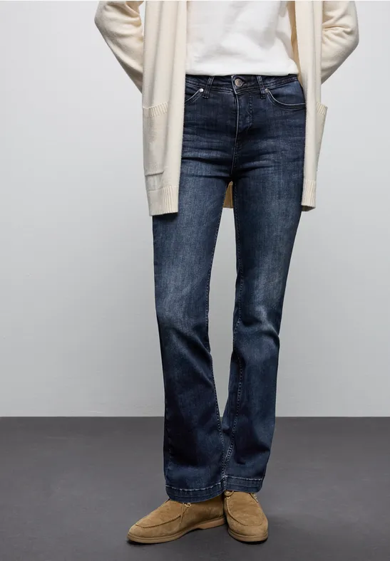 Street One Bootcut Jeans - Slim Fit High Waist