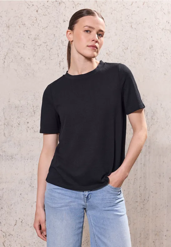 Teddy shirt met rits voor dames in Beige