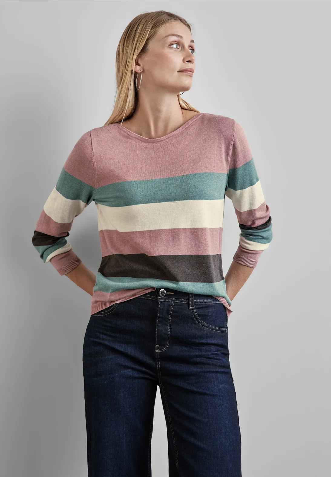 Street One Gestreifter Pullover Limitierter Zeitrabatt Bekleidung