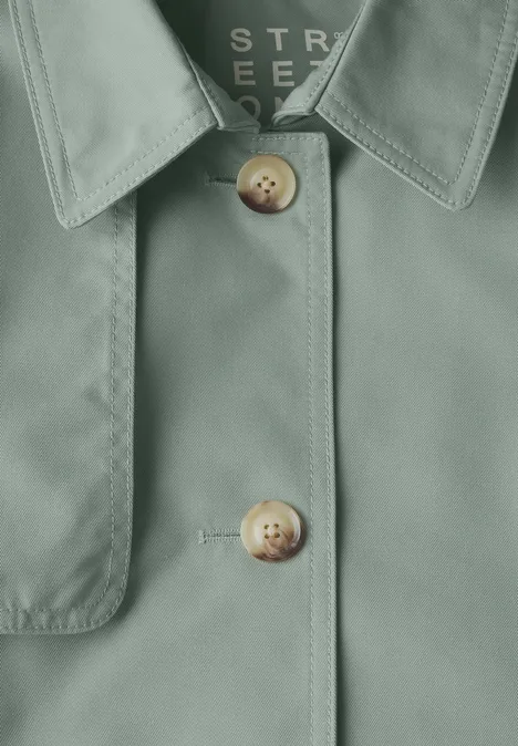 Trench-coat mint green